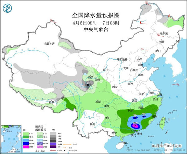 今明天江南华南依然雨哗哗 北方升温势头猛