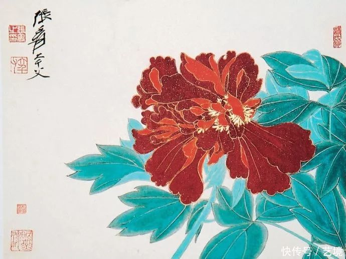 张大千花鸟画欣赏（100幅）