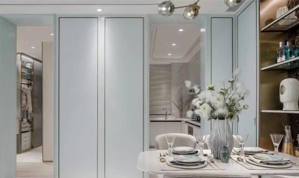  蓝色|96㎡蒂芙尼蓝中式住宅，时尚与美学的惊鸿一瞥！