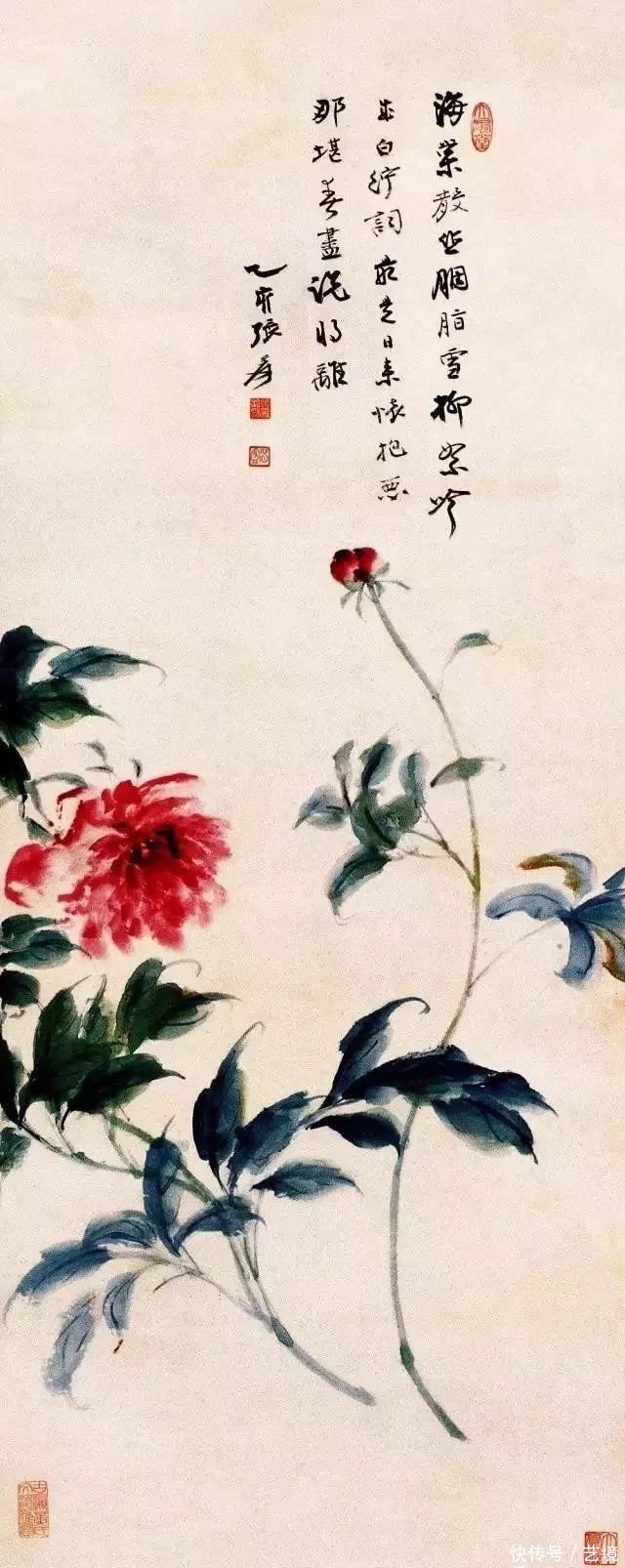 张大千花鸟画欣赏（100幅）