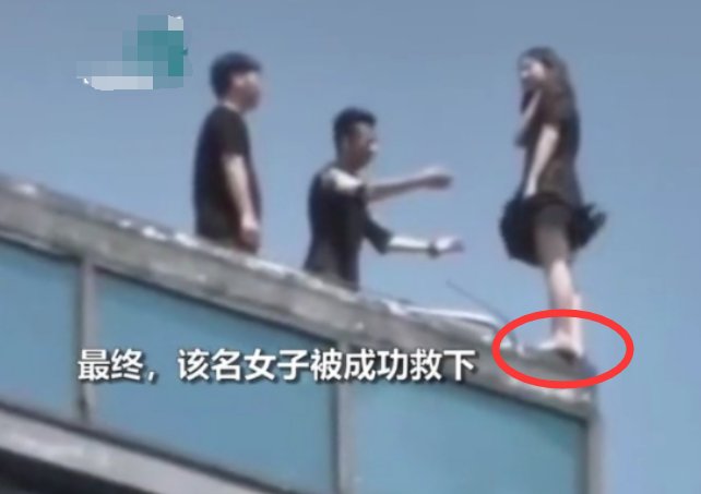 楼顶|女子站30层楼顶欲跳楼轻生，男友下跪道歉！勿将生命当“本钱”