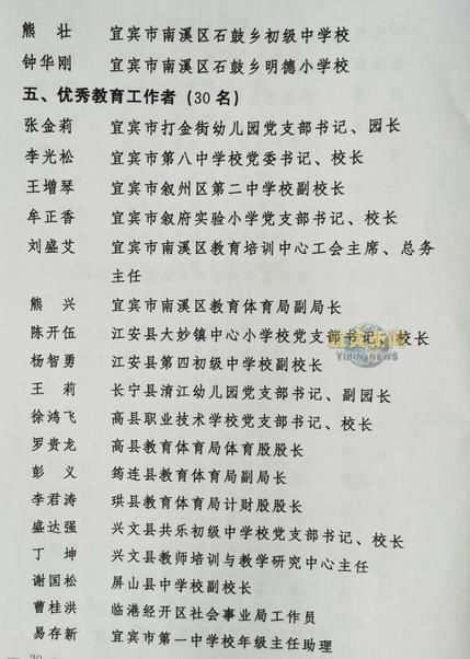  表扬|幸而有您！宜宾这些教师被市委市政府通报表扬了