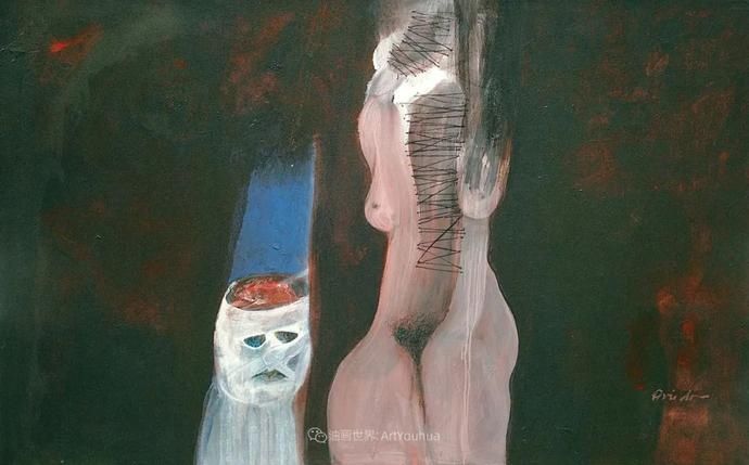  笔触|强烈的笔触和色彩，表现出韧性、肮脏及人性