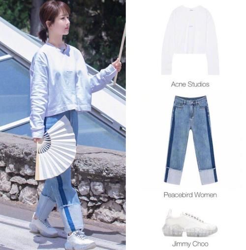  杨紫穿|杨紫力证自己不是土味明星，穿“镶钻”的小白鞋，结果潮到不敢信