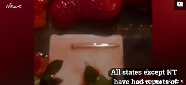  事件|澳洲超市买的面包水果里竟藏着针和大头钉，顾客吓坏忙报警