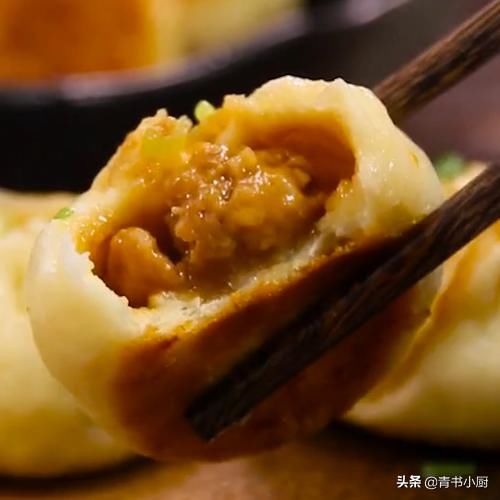  抽2克|妈妈味道传统小吃生煎包，这样发面调馅，外酥皮脆内里多汁超好吃