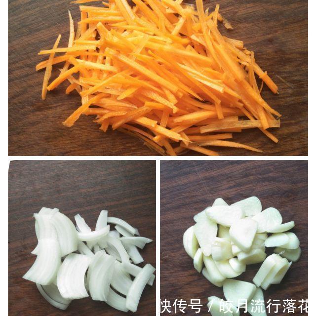 清爽|洋葱胡萝卜炒空心菜,家常菜快手菜,清爽味美