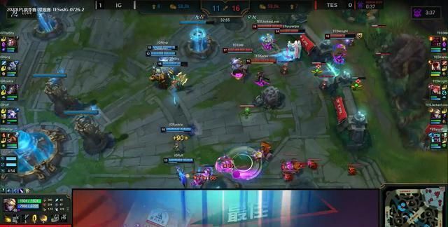  TES|LPL忍界大战尘埃落定，IG连拿两局险胜TES，积分榜第二！