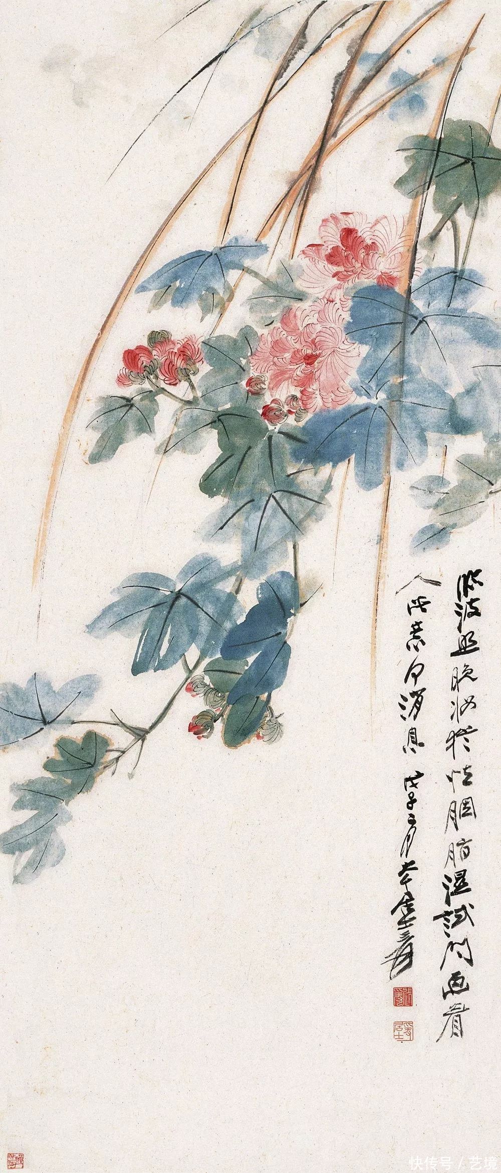 张大千花鸟画欣赏（100幅）