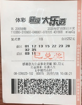 大乐透|90后彩民凭感觉擒大乐透1千万：未来还要奋斗