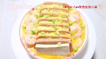  营养|#营养小食光# 咸蛋黄虾仁蒸豆腐