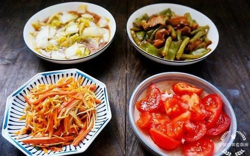 晒晒|晒晒我家的晚餐,半小时就做好,虽然素菜多,但营养足味道香