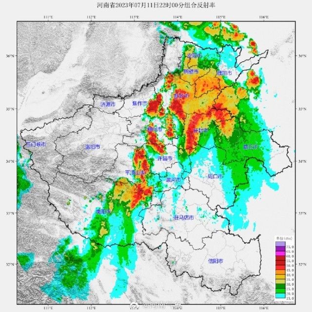 河南今夜已有6地发布暴雨红色预警