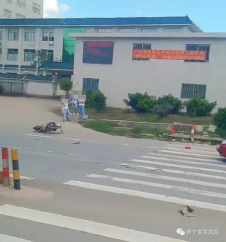  田心|【车祸】今早！324国道崩坎至田心村路段一摩托车倒地....