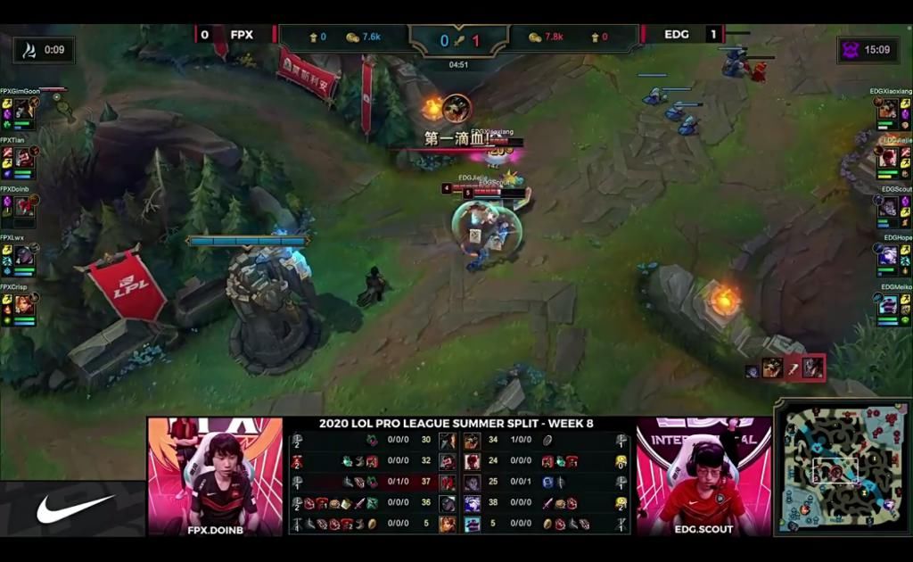 中期|英雄联盟：中期阵容显优势，FPX拿下龙魂，与EDG扳平比分