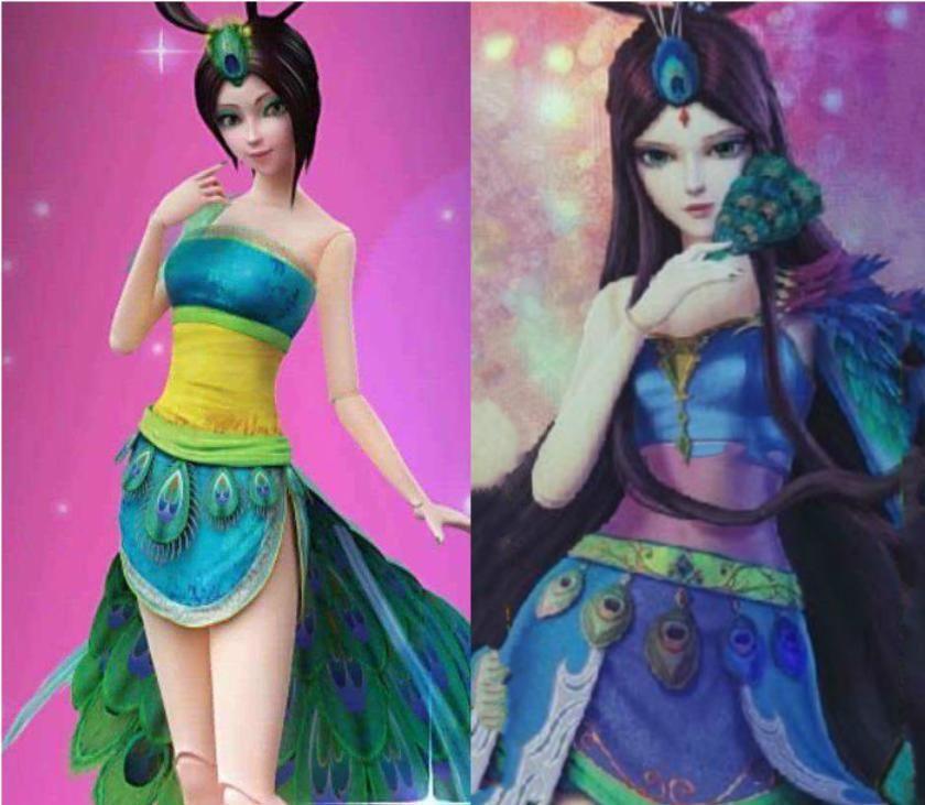  仙子|叶罗丽：孔雀仙子注定黑化，“黑孔雀”造型曝光，炫彩翅膀美翻天