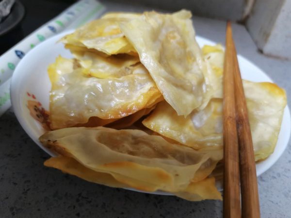 馄饨|馄饨皮版香蕉甩饼