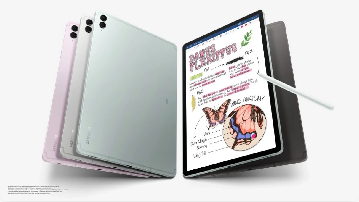 三星 Galaxy Tab S9 FE / FE+ 平板电脑发布：Exynos 1380 芯片