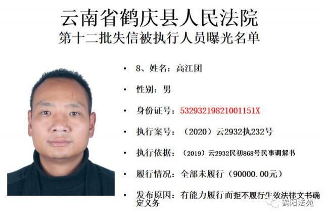 有人|又一批失信被执行人名单曝光,有人仅因为213元钱!