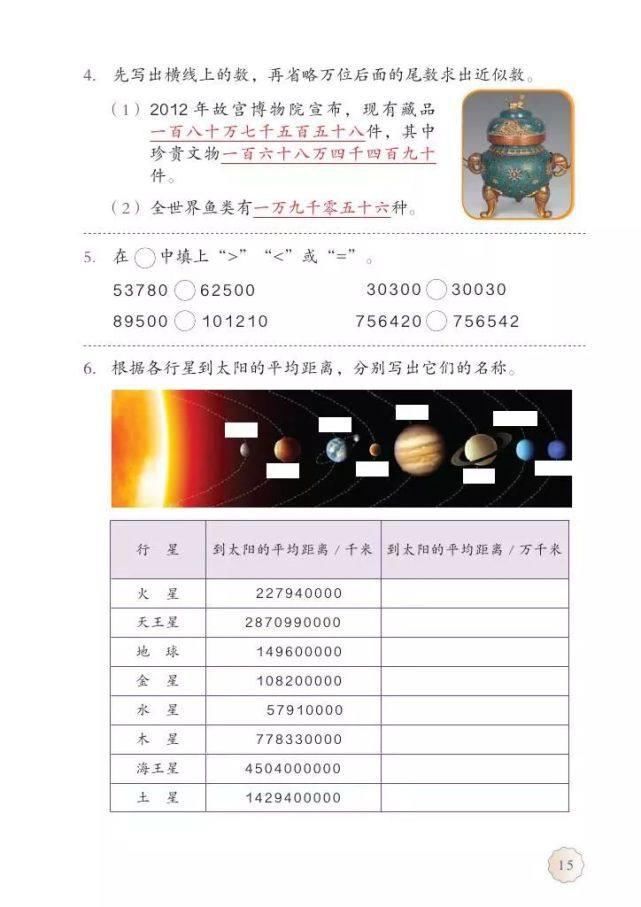 电子版|2020秋人教版四年级数学（上册）教材高清电子版及知识要点