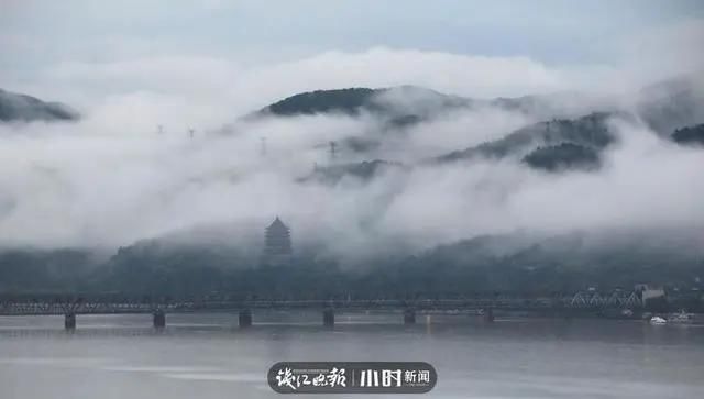  钱塘江|太仙！钱塘江“晨雾奇观”刷屏：恍如海市蜃楼