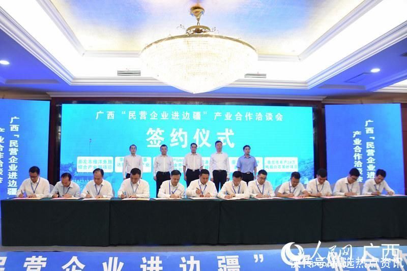 广西“民营企业进边疆”产业合作洽谈会在崇左举行