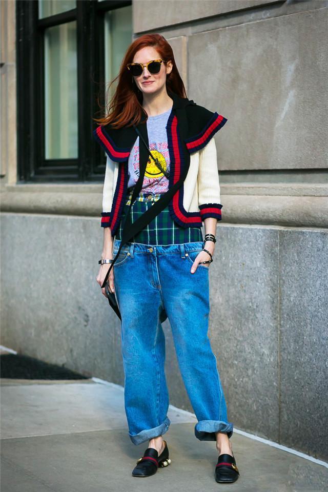 穿搭|别再穿“阔腿裤”了,很土!今年都在穿的是“倒装裤”,遮肉