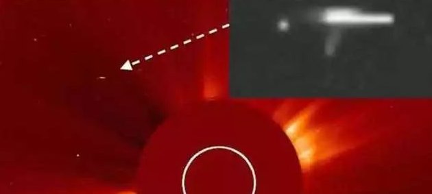  外星人|穿越太阳的巨型飞船, 难道太阳是穿越星门?