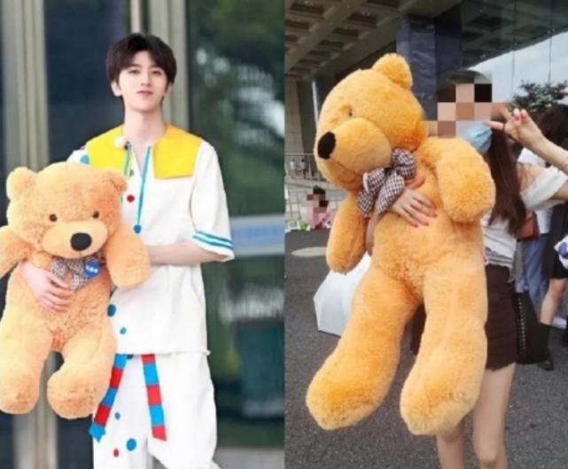  蔡徐坤|蔡徐坤到底有多高？在他手里小小的玩具熊，粉丝拿着却“变了样”