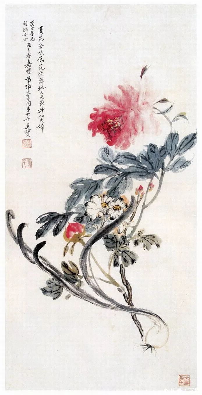 张大千花鸟画欣赏（100幅）