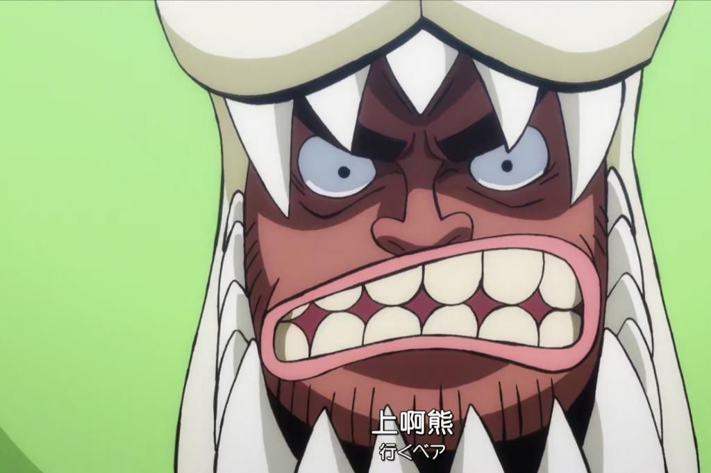 赋者|海贼王：本以为出现了一只可爱的大熊，没想到居然出现了个“猥琐男”！