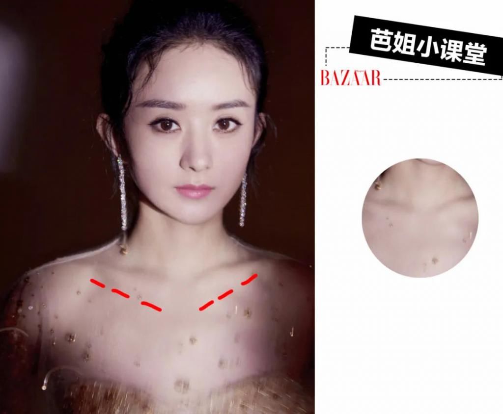 角度|赵丽颖的吸睛锁骨,光靠瘦还不够…...