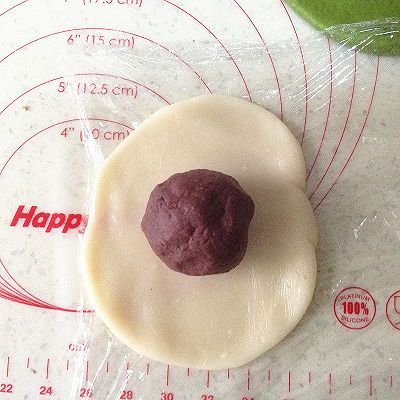  豆沙|抹茶麻薯夹馅面包