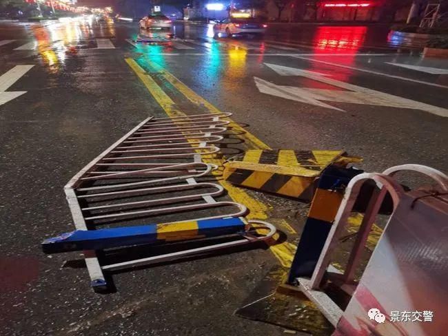  隔离|景东一男子疲劳驾驶撞坏隔离栏后逃逸！监控拍下全过程！