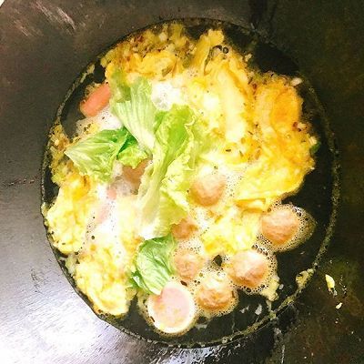 肉丸|蛋饺蔬菜肉丸汤