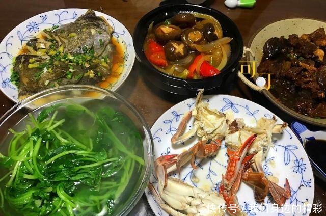 牛肉|一家子周末晚餐,3个人5个菜,三荤两素够丰盛!