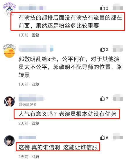  终于|《演员请就位2》人气榜终于正常了！王楚然第一，胡杏儿进入前八