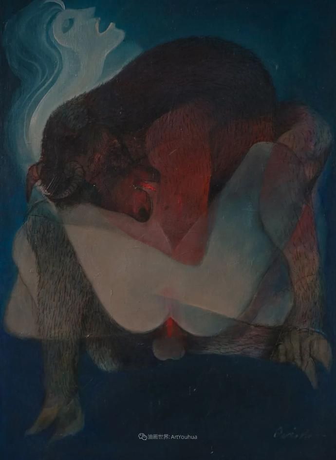  笔触|强烈的笔触和色彩，表现出韧性、肮脏及人性