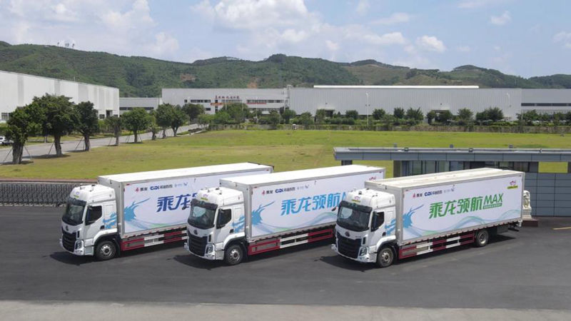 广西首个园区物流无人驾驶重型卡车在柳州投入商业运营插图1