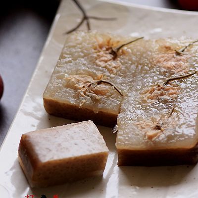  凉糕|双色西米凉糕