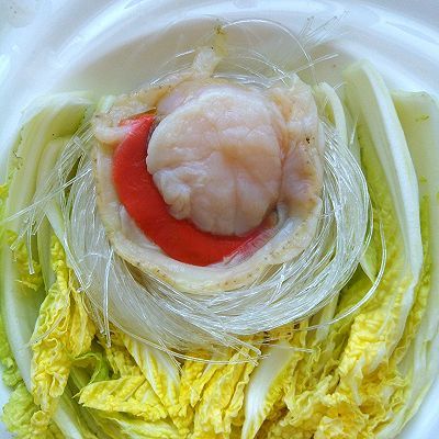  少许|扇贝粉丝蒸娃娃菜