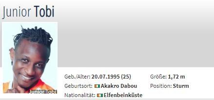  中国|德转：江西联盛签下科特迪瓦前锋托比，出自中国业余赛场