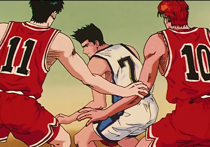  樱木花道|灌篮高手：湘北为何不包夹泽北荣治？湘北使用包夹战术就从未赢过