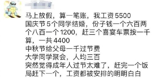 高中同学|致各位小学初中高中同学：慢点结婚，钱包快不够用了