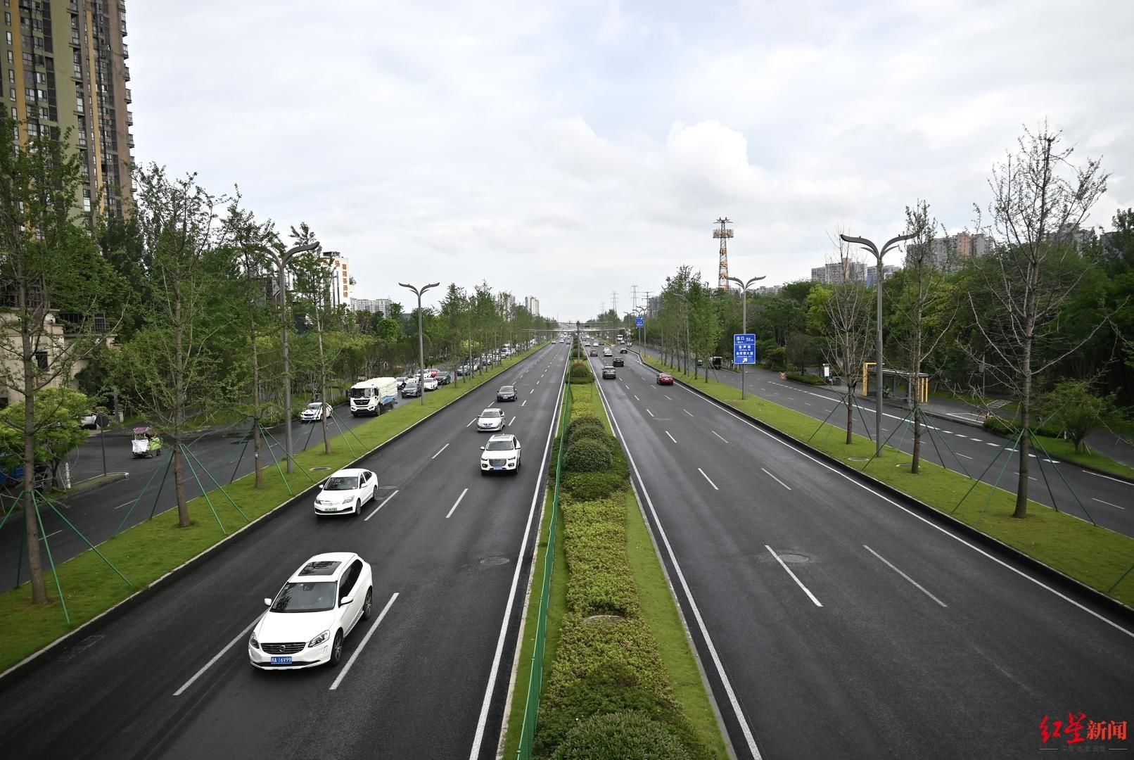 沙西线西华大道改造后效果图(双向十车道!